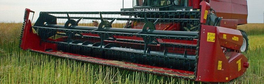 Прыстасаванне на ўборку рапсу ПР