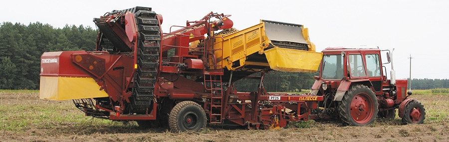 КАМБАЙН БУЛЬБАЎБОРАЧНЫ ПАЎПРЫЧЭПНЫ ПКК-2-05 «РТ25»